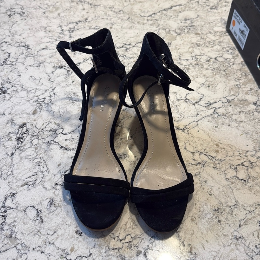 Calvin Klein black wedges
